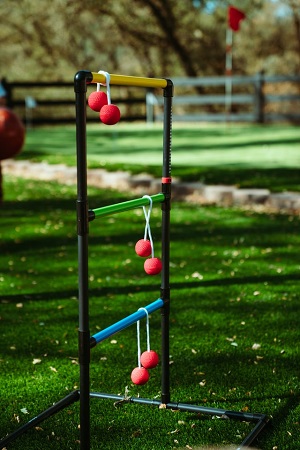 ladder ball tossing game